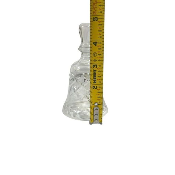 Royal Brierley Full Lead Hand Cut Crystal Bell Vintage Made in England Clear - Picture 4 of 5